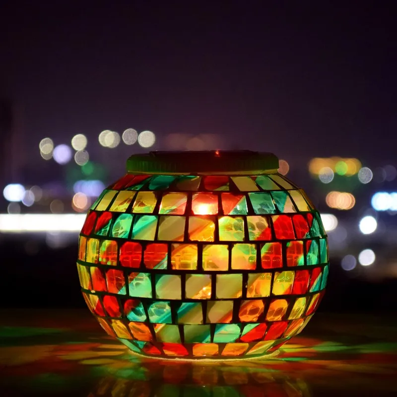 Solar Firework Mosaic Lamp Lantern Lamp Mason Waterproof Balcony Terrace Garden Tree Light String Chandelier Glass Crack Lamp
Solar Firework Mosaic Lamp Lantern Lamp Mason Waterproof Balcony Terrace Garden Tree Light String Chandelier Glass Crack Lamp