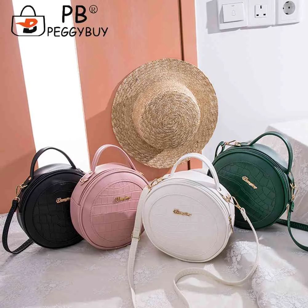 Women Alligator Pattern Shoulder Bag Round Circle Purse Lady PU Leather Small Zipper Solid Color Messenger Satchel Handbags
Women Alligator Pattern Shoulder Bag Round Circle Purse Lady PU Leather Small Zipper Solid Color Messenger Satchel Handbags