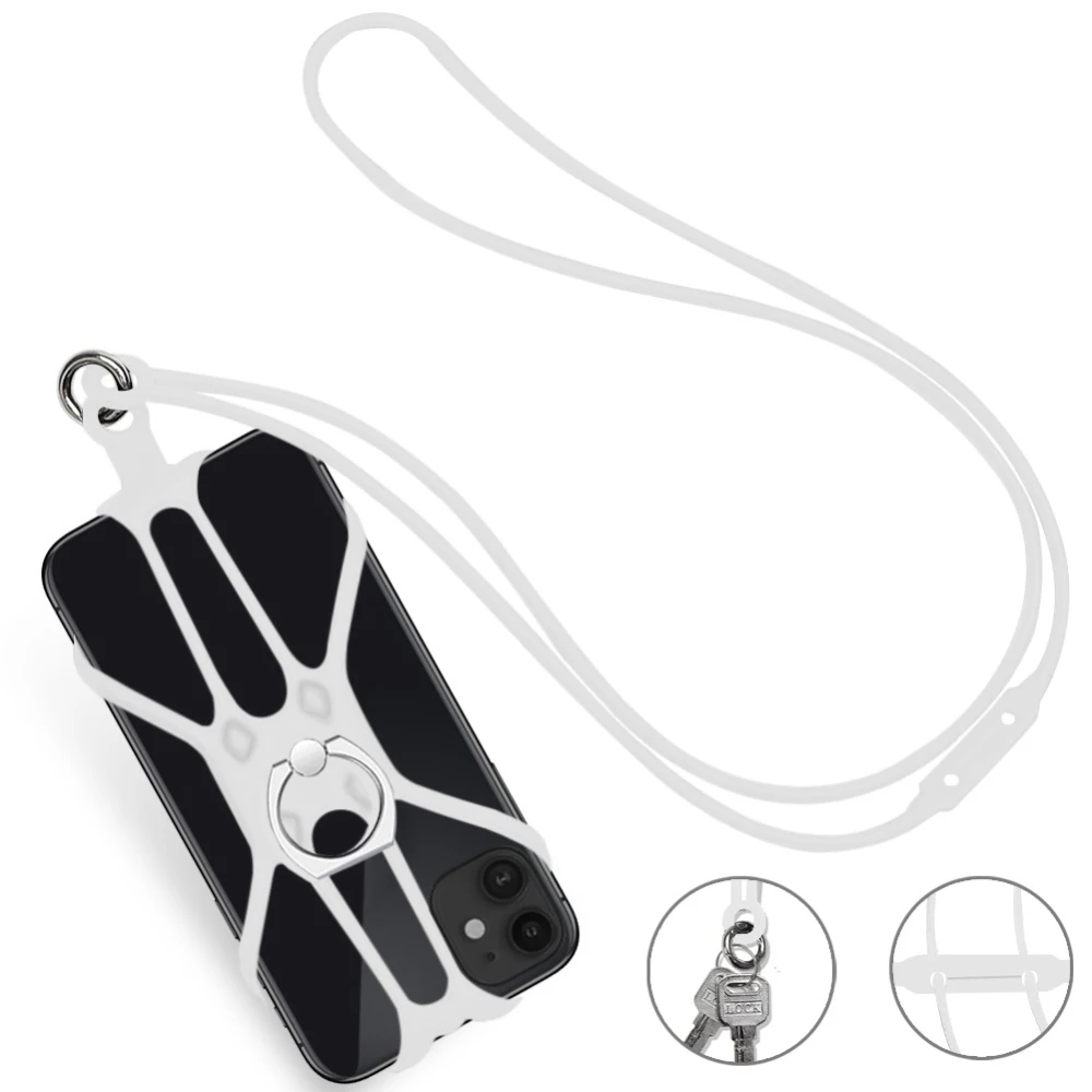 Universal Silicone Cell Phone Lanyard Holder Case Cover Phone Neck Strap Necklace Sling For Smart Mobile Phone Lanyard
Universal Silicone Cell Phone Lanyard Holder Case Cover Phone Neck Strap Necklace Sling For Smart Mobile Phone Lanyard