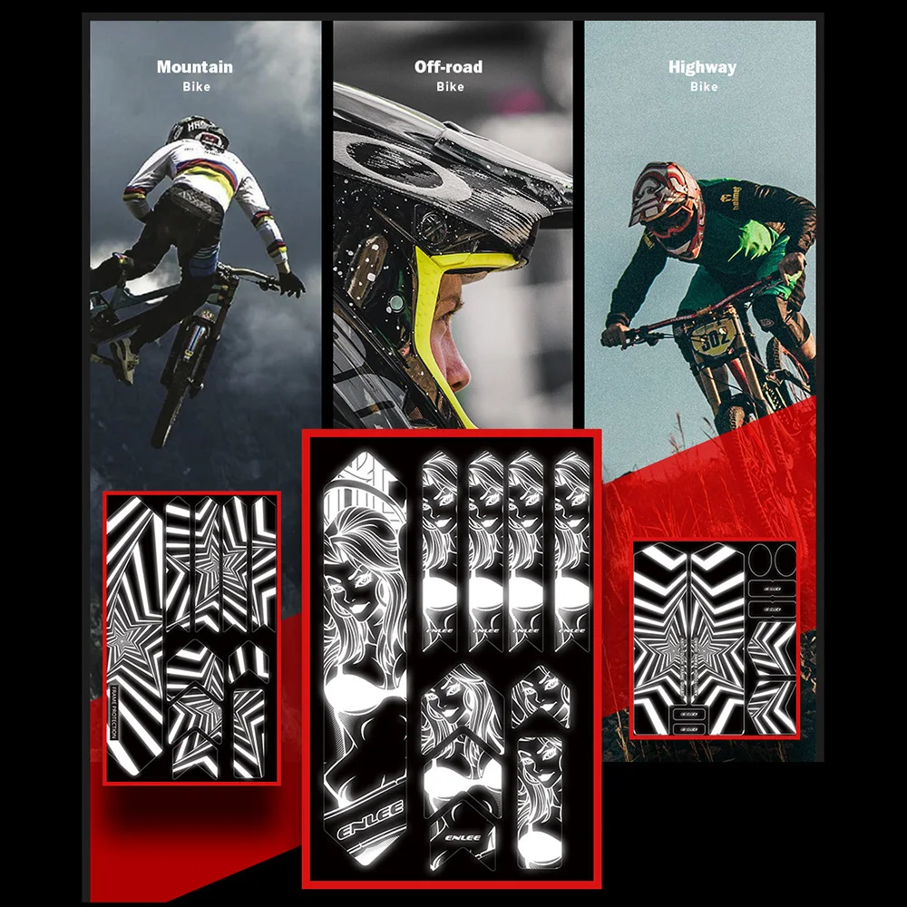 ENLEE Bicycle Frame Reflective Film Bicycle Scratch Protection Bicycle Frame Sticker 3D Mountain Bike Scratch-Resistant Protect
ENLEE Bicycle Frame Reflective Film Bicycle Scratch Protection Bicycle Frame Sticker 3D Mountain Bike Scratch-Resistant Protect