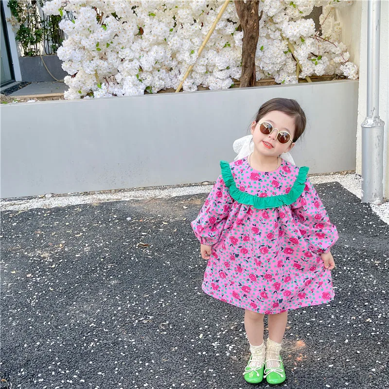 Long Sleeve Dress For Kids Girls 1 To 7 Years Toddler Clothing Flower Printing Cute Ruffles Princess Dresses Spring Autumn New
Long Sleeve Dress For Kids Girls 1 To 7 Years Toddler Clothing Flower Printing Cute Ruffles Princess Dresses Spring Autumn New
