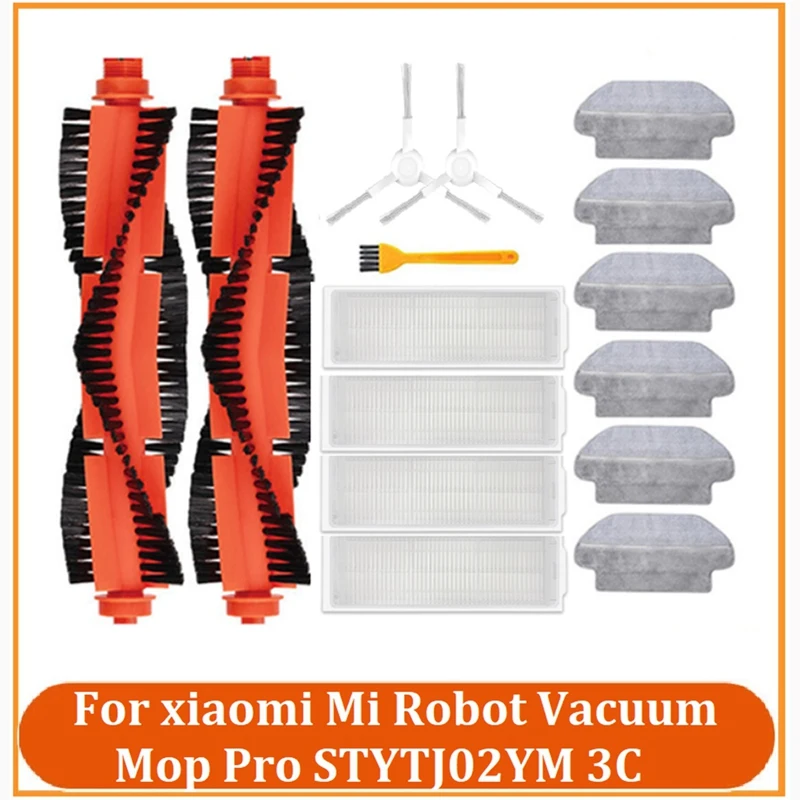 15PCS Replacement Spare Parts For Xiaomi Mijia STYTJ02YM 3C Robot Vacuum Cleaner Main Side Brush Filter Mop Cloth
15PCS Replacement Spare Parts For Xiaomi Mijia STYTJ02YM 3C Robot Vacuum Cleaner Main Side Brush Filter Mop Cloth