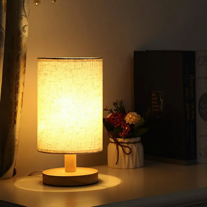 Wooden Decorative LED Table Lamp Bedroom Bedside Desk Lamp Linen Shade USB Power Remote Control Dimmable Night Light Home Tools
Wooden Decorative LED Table Lamp Bedroom Bedside Desk Lamp Linen Shade USB Power Remote Control Dimmable Night Light Home Tools
