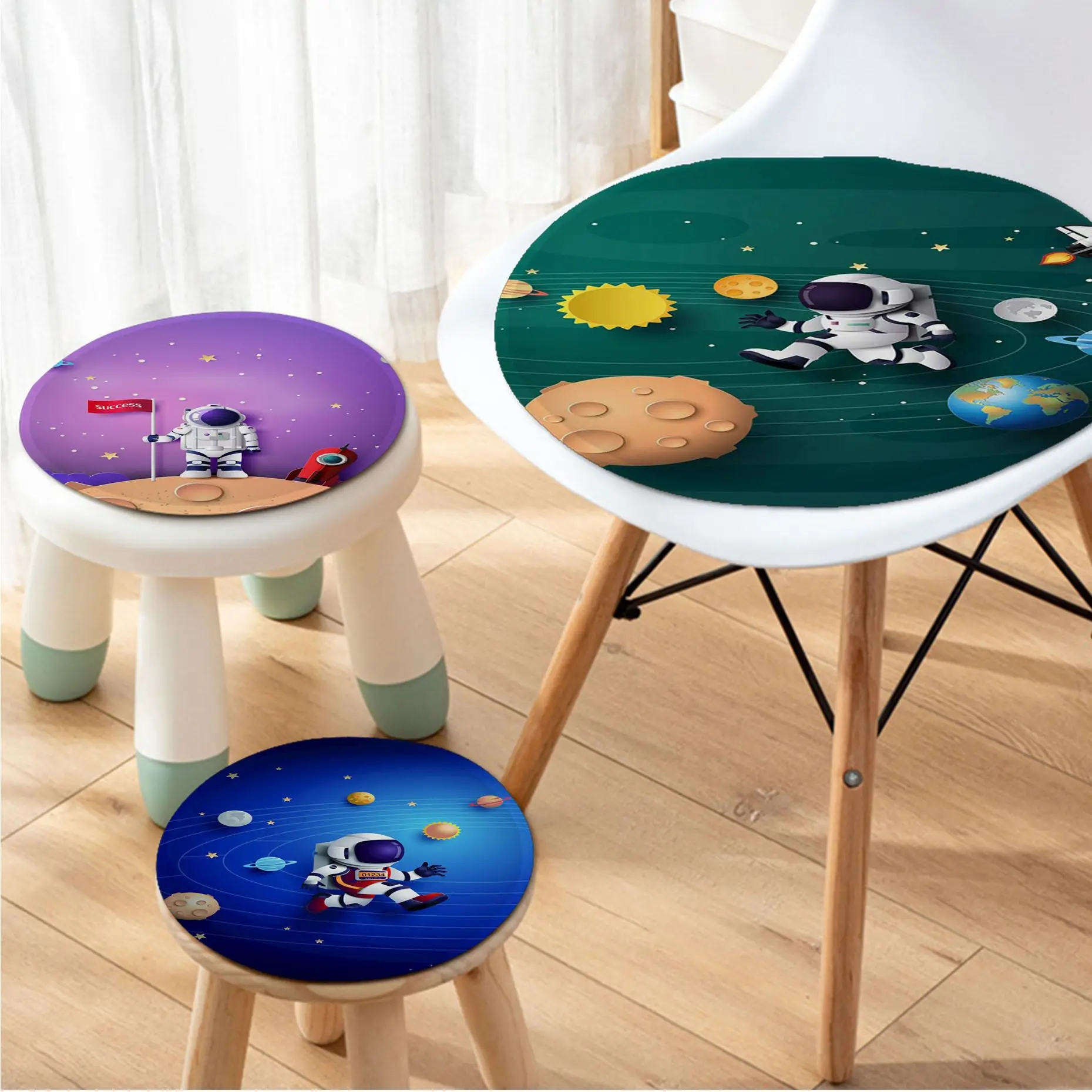 Cartoon Space Astronaut Rocket Four Seasons Sofa Mat Dining Room Table Chair Cushions Unisex Fashion Anti-slip Chair Mat Pad
Cartoon Space Astronaut Rocket Four Seasons Sofa Mat Dining Room Table Chair Cushions Unisex Fashion Anti-slip Chair Mat Pad
