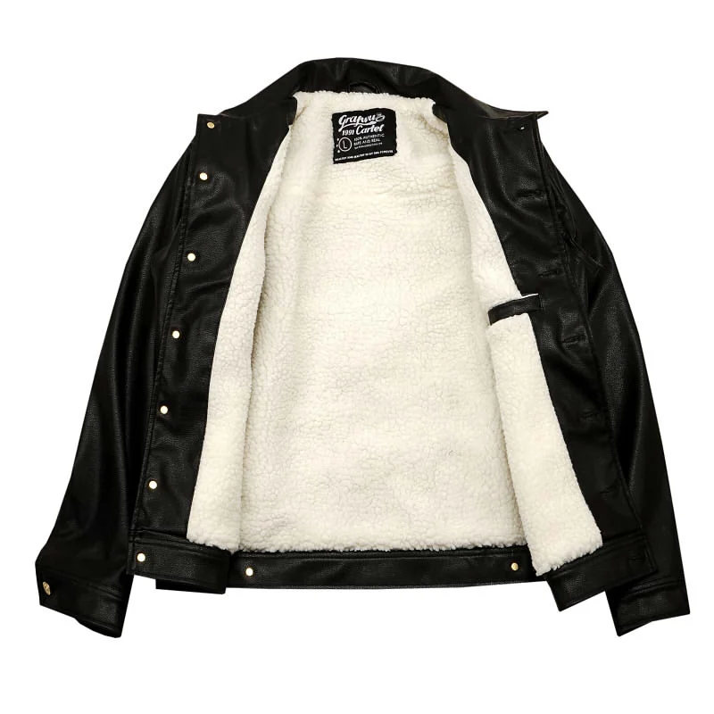 Winter Thicken Bomber Jacket Men Streetwear Letter Doberman Embroidery PU Leather Motorcycle Jackets Harajuku Women Casual Coats
Winter Thicken Bomber Jacket Men Streetwear Letter Doberman Embroidery PU Leather Motorcycle Jackets Harajuku Women Casual Coats