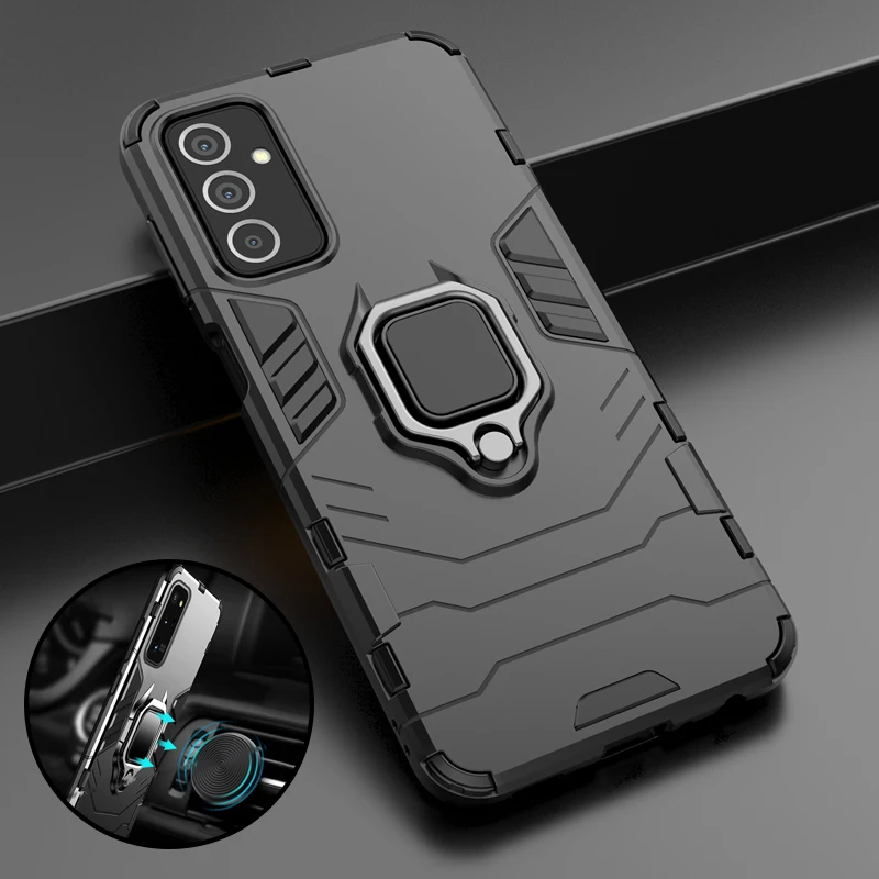 

Shockproof Armor Case For Samsung Galaxy M53 M52 M51 M23 M22 M31S M31 M21S M21 M30S M10S M11 Ring Stand Bumper Phone Back Cover