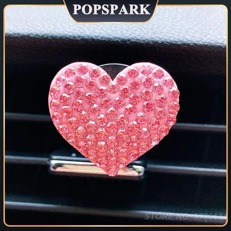 Универсальный автомобильный воздуховыпускной клапан в форме сердца модный автомобильный воздуховыпускной клапан зажим для ароматерапии ...