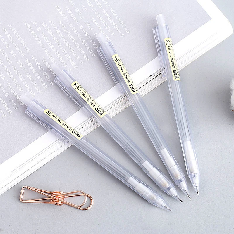 0.5mm Lead Plastic Transparent Mechanical Pencil 0.7mm Automatic Pencil Black Color Refill Drawing Writing Pencil School Supplie
0.5mm Lead Plastic Transparent Mechanical Pencil 0.7mm Automatic Pencil Black Color Refill Drawing Writing Pencil School Supplie