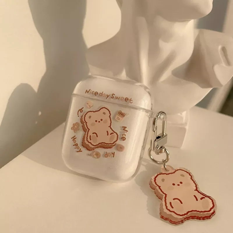 Cute Bear with Pendant Silicone Earphone Case for Airpod 3 Pro Cases Cartoon Charging Box Headphone Capa for Airpods 2/1 Cover
Cute Bear with Pendant Silicone Earphone Case for Airpod 3 Pro Cases Cartoon Charging Box Headphone Capa for Airpods 2/1 Cover