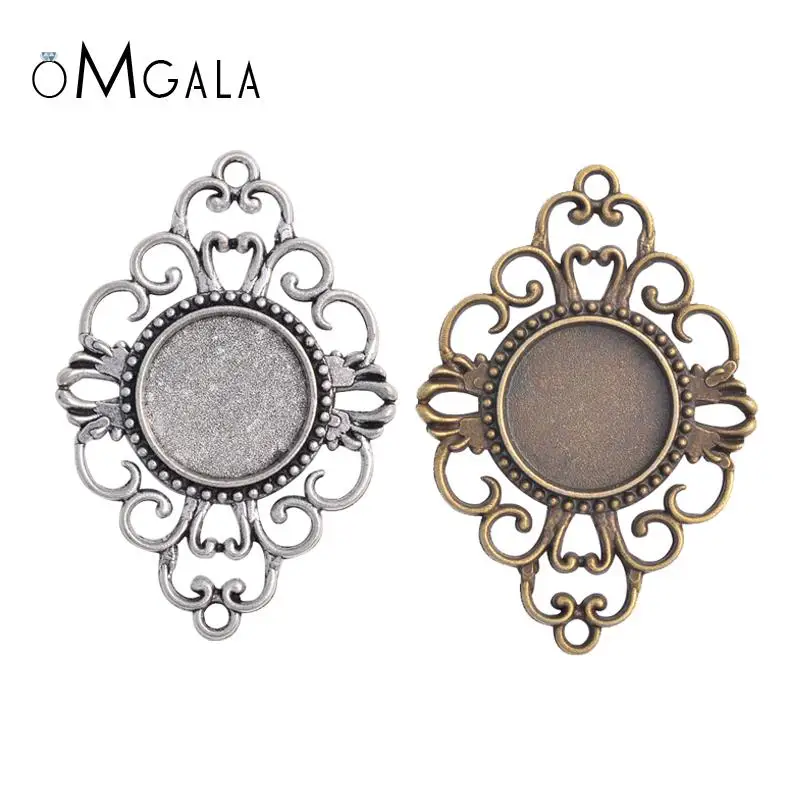 10pcs 18mm Inner Size Antique Bronze And Antique Silver Plated Connection Style Cabochon Base Cameo Setting Charms Pendant
10pcs 18mm Inner Size Antique Bronze And Antique Silver Plated Connection Style Cabochon Base Cameo Setting Charms Pendant