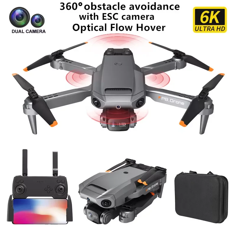 P8 Drone 6K with ESC HD Dual Camera 5G Wifi FPV 360 Full Obstacle Avoidance Optical Flow Hover Foldable Quadcopter Boy Gift
P8 Drone 6K with ESC HD Dual Camera 5G Wifi FPV 360 Full Obstacle Avoidance Optical Flow Hover Foldable Quadcopter Boy Gift