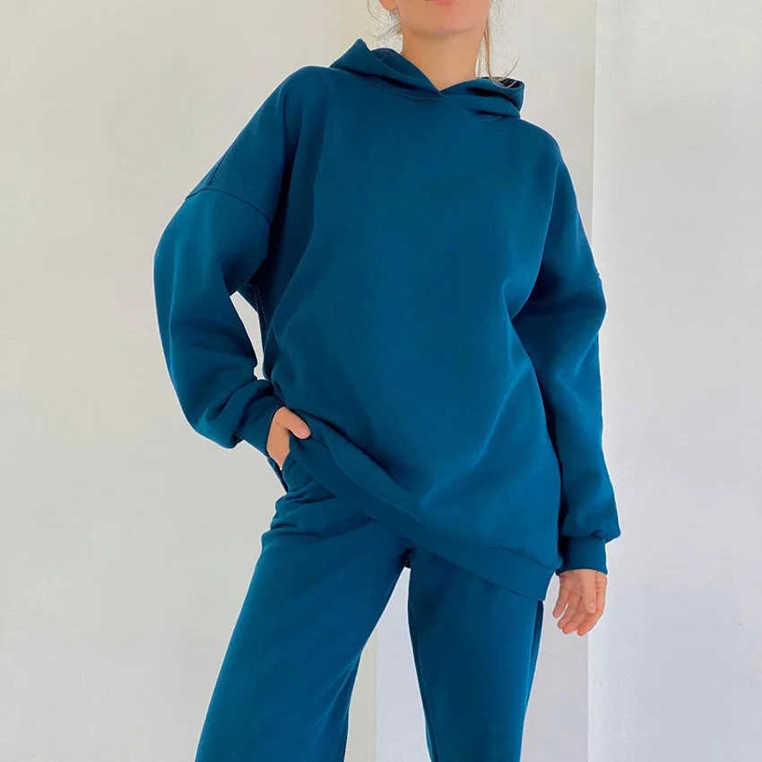 Women Elegant Solid Sets Casual Long Sleeve Oversized Hoodie Sport Tracksuit Autumn Winter Sweatshirts Long Pant Two Piece Sets
Women Elegant Solid Sets Casual Long Sleeve Oversized Hoodie Sport Tracksuit Autumn Winter Sweatshirts Long Pant Two Piece Sets