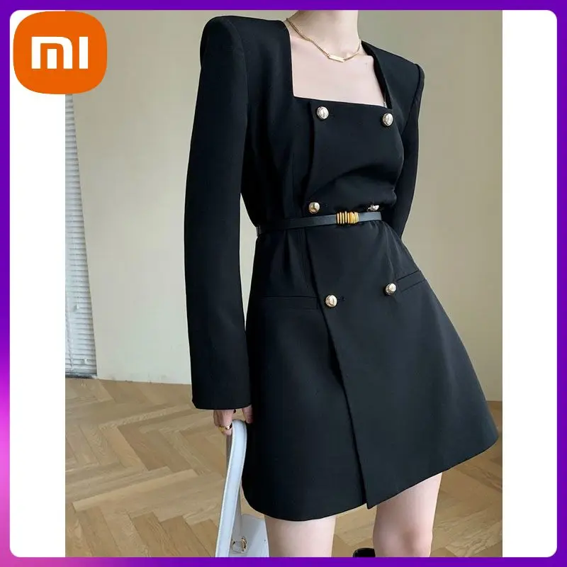 XIAOMI Autumn French Elegant Black Dress Women Office Lady Long Sleeve Chic Mini Dresses Female Korean Fashion One Piece Dress
XIAOMI Autumn French Elegant Black Dress Women Office Lady Long Sleeve Chic Mini Dresses Female Korean Fashion One Piece Dress