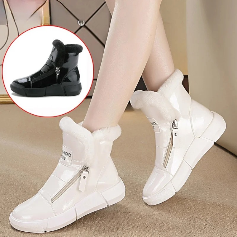 Winter Snow Women's Ankle Shoes New Fashion White Short Boots Plus Velvet Top Sports Insole Cotton Shoes and Boots Women's Shoes
Winter Snow Women's Ankle Shoes New Fashion White Short Boots Plus Velvet Top Sports Insole Cotton Shoes and Boots Women's Shoes