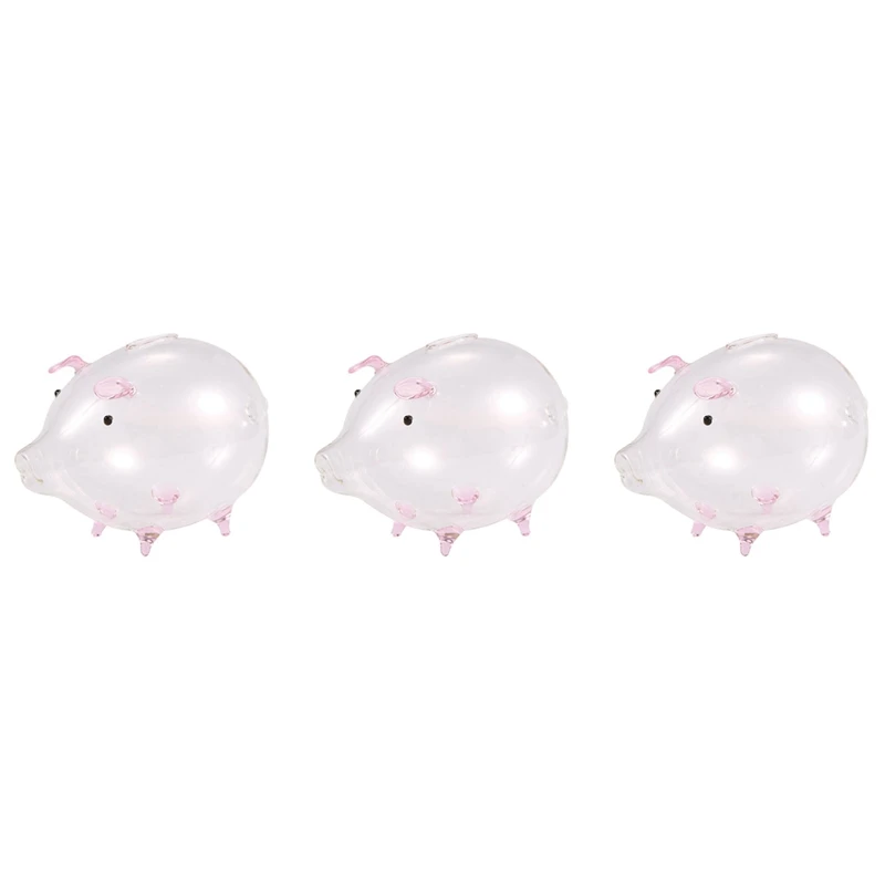 3X Pig Piggy Bank Money Boxes Coin Saving Box Cute Transparent Glass Souvenir Birthday Gift For Children Kids-Pink
3X Pig Piggy Bank Money Boxes Coin Saving Box Cute Transparent Glass Souvenir Birthday Gift For Children Kids-Pink