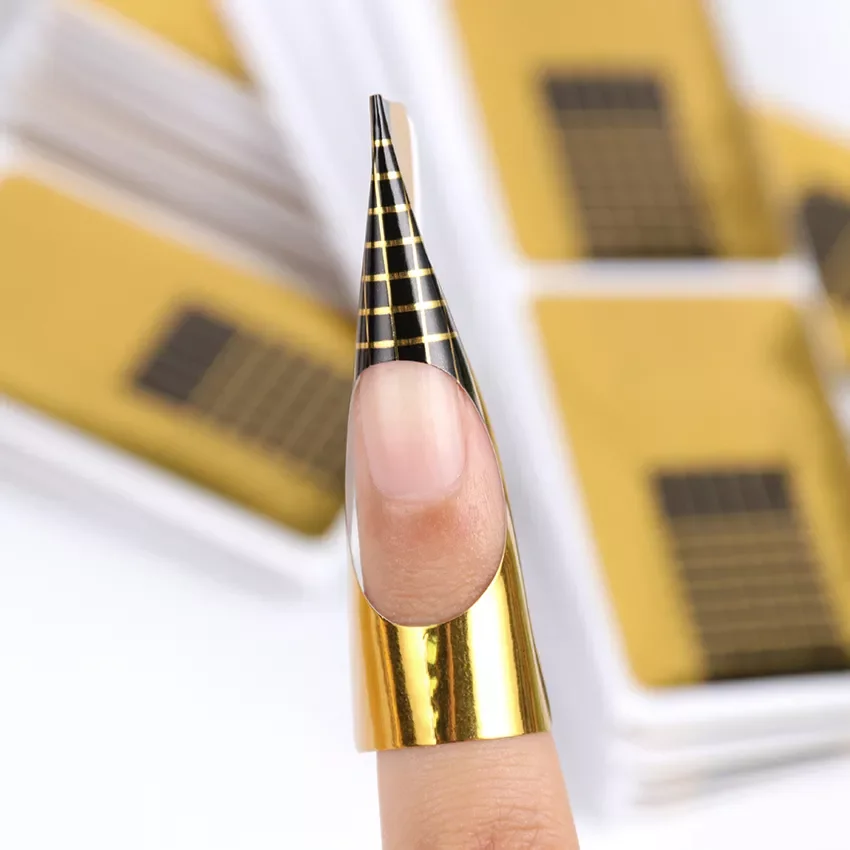 NEW IN Professional French Nail Form Tips Nail Art Form Acrylic Tip Gel Nails Sticker Extension Curl Form For Nail Polish Guide
NEW IN Professional French Nail Form Tips Nail Art Form Acrylic Tip Gel Nails Sticker Extension Curl Form For Nail Polish Guide