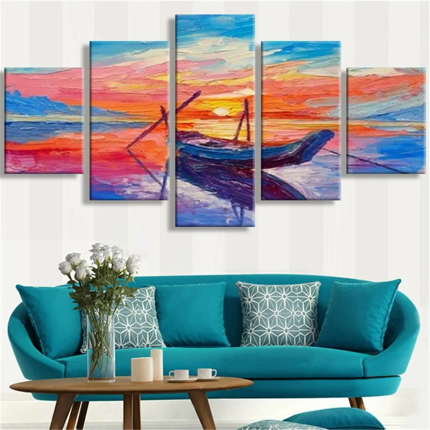 5 шт., картины на холсте, без рамки
5 шт., картины на холсте, без рамки