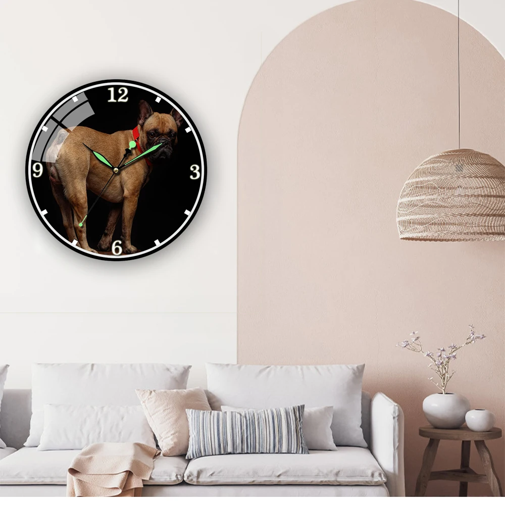 Bull Dog Sad Funny Dog Printed Acrylic Wall Clock Modern Design Home Decor Bedroom Silent O'clock Watch Wall For Living Room
Bull Dog Sad Funny Dog Printed Acrylic Wall Clock Modern Design Home Decor Bedroom Silent O'clock Watch Wall For Living Room