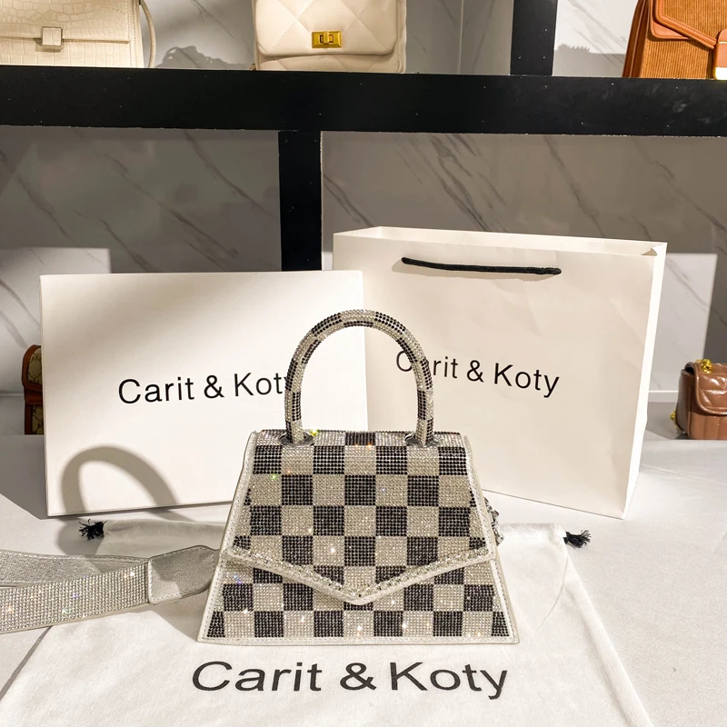 Spring Banquet Dress Versatile Colorblock Rhinestone Small Square Bag Buckle Hand-held One-shoulder Crossbody Women's Bag
Spring Banquet Dress Versatile Colorblock Rhinestone Small Square Bag Buckle Hand-held One-shoulder Crossbody Women's Bag