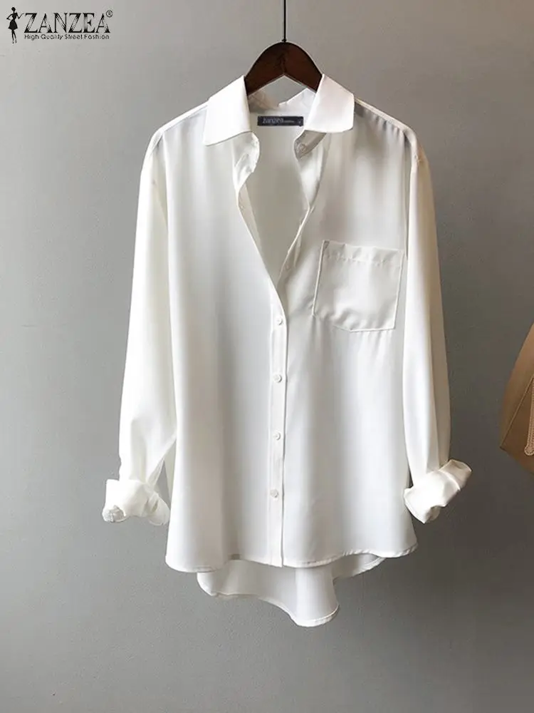 ZANZEA Oversized Elegant Shirts For Women Fashion 2023 Loose Casual Solid Office OL Top Spring Lapel Neck Long Sleeve Streetwear
ZANZEA Oversized Elegant Shirts For Women Fashion 2023 Loose Casual Solid Office OL Top Spring Lapel Neck Long Sleeve Streetwear