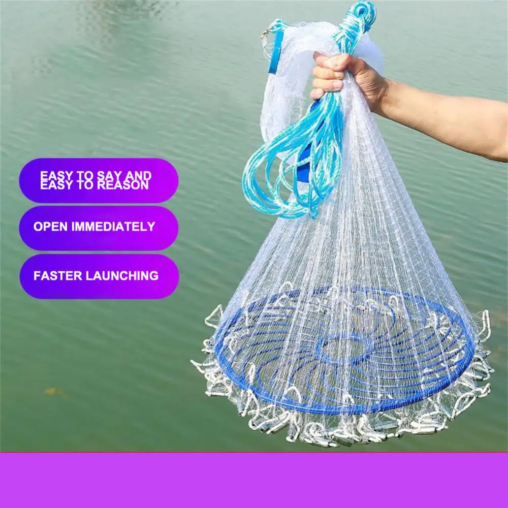 Folding Fishing Strengthened Hand-throwing Outdoor Fishing Tackle Gear Foldable Fish Trap Cast Net Dip Nets Folding Fishing Net
Folding Fishing Strengthened Hand-throwing Outdoor Fishing Tackle Gear Foldable Fish Trap Cast Net Dip Nets Folding Fishing Net