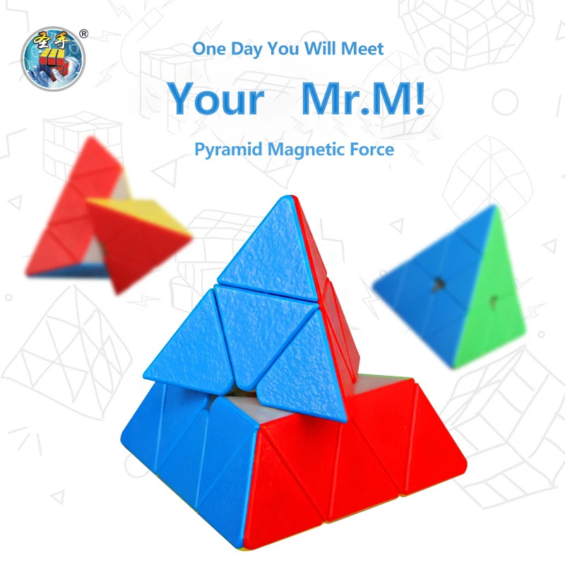 

Shengshou Mr.M Magnetic 3layers Pyramid 3x3 Mr m Cube Magic Speed Puzzle Cubo Magico Stickerless Toys for Children