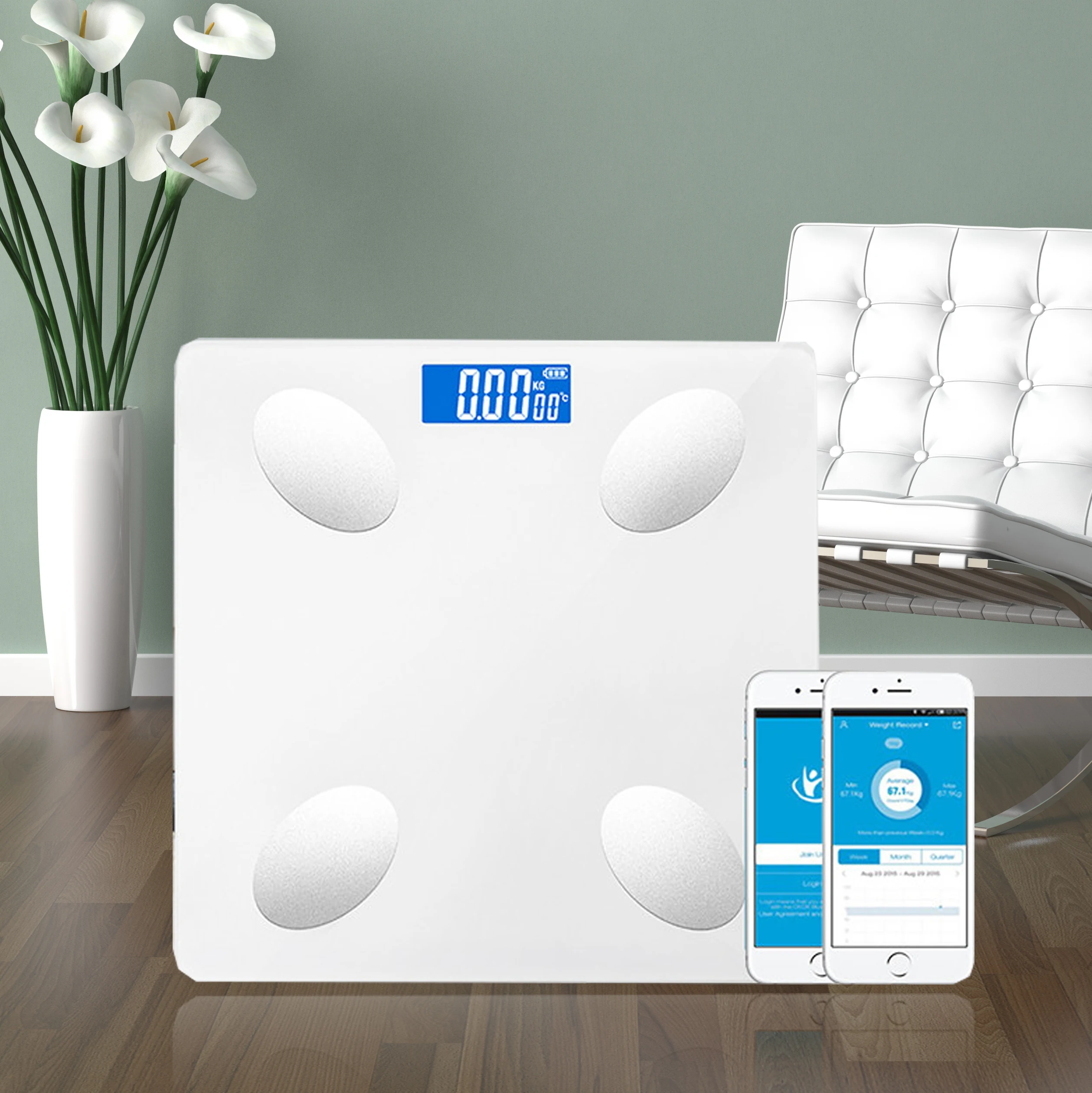 Bathroom Smart Scale Precision Weight Scale Body Fat Floor Scale BMI LED Display Weight Capacity 180KG Mobile Phone Bluetooth
Bathroom Smart Scale Precision Weight Scale Body Fat Floor Scale BMI LED Display Weight Capacity 180KG Mobile Phone Bluetooth