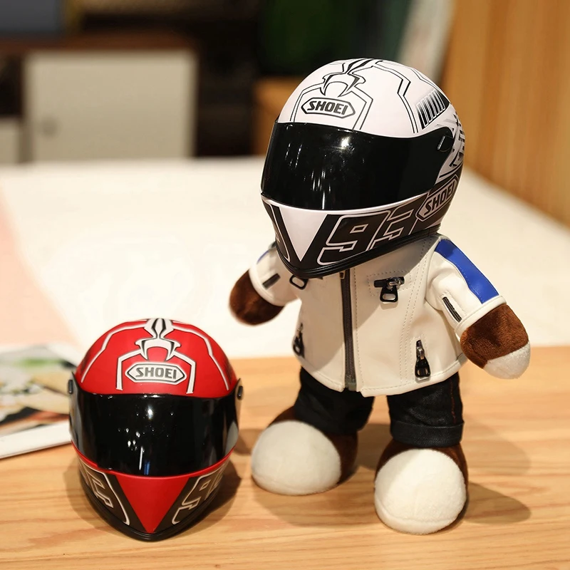 Cool Locomotive Teddy Bear Plush Toys High Quality Helmet Bear with Jacket Clothes Creative Doll Toys for Kids Boys Gift Props
Cool Locomotive Teddy Bear Plush Toys High Quality Helmet Bear with Jacket Clothes Creative Doll Toys for Kids Boys Gift Props