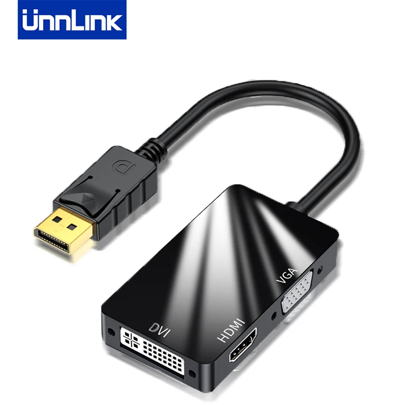 Адаптер Unnlink 3 в 1 DP-HDMI VGA DVI 3 Монитора одновременный преобразователь дисплея для ноутбука в HD ТВ монитор проектор
Адаптер Unnlink 3 в 1 DP-HDMI VGA DVI 3 Монитора одновременный преобразователь дисплея для ноутбука в HD ТВ монитор проектор
