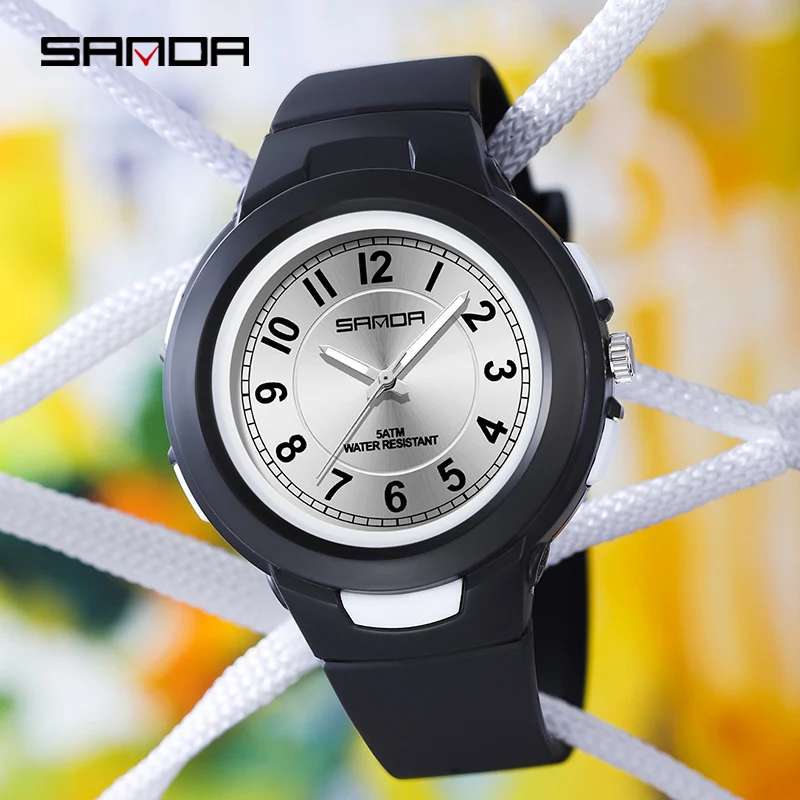 

SANDA 2022 New Mens Watches Arabic Numerals Display Scale Waterproofs Fashion Casual Quartz Wristwatches Relogio Masculino 6095