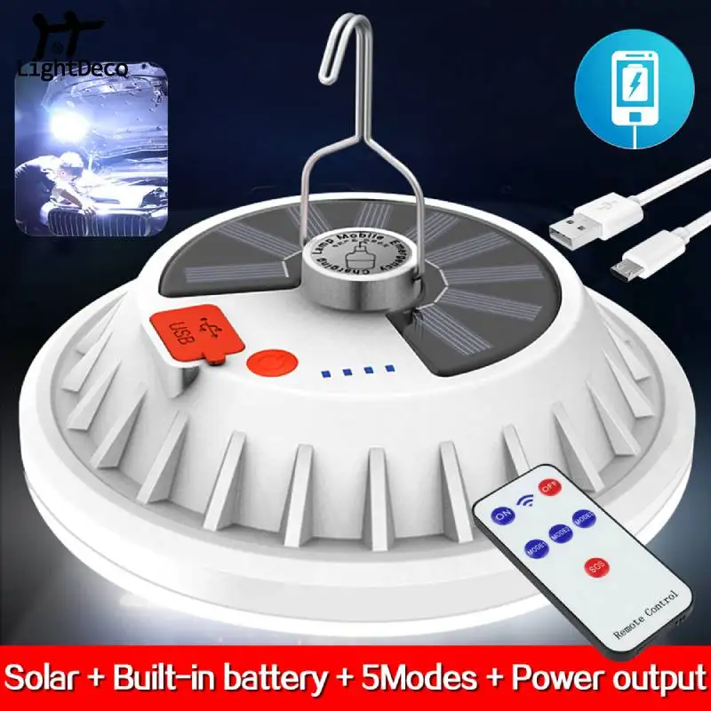Rechargeable 120 LED Bulb Lamp USB Solar Camping Light Portable Lanterns Waterproof Tent Light Outdoor Lamp For Camping Hiking
Rechargeable 120 LED Bulb Lamp USB Solar Camping Light Portable Lanterns Waterproof Tent Light Outdoor Lamp For Camping Hiking