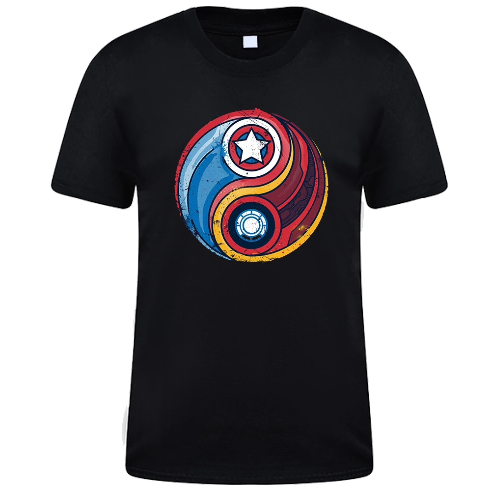Captain America Iron Man T Shirts Fashion Superhero Print Tee Shirt Mens Marvels Disney Funny T-Shirts Cotton Casual Male Top
Captain America Iron Man T Shirts Fashion Superhero Print Tee Shirt Mens Marvels Disney Funny T-Shirts Cotton Casual Male Top