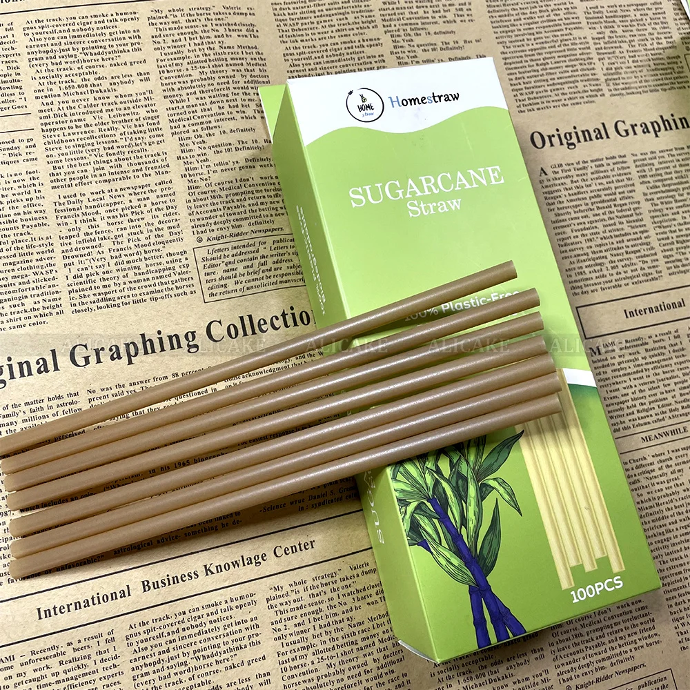 100Pcs Disposable Straw 20cm Environmentally Friendly Natural Sugar Cane Bagasse for Drinkware Bar Accessory Coffee Drink Straw
100Pcs Disposable Straw 20cm Environmentally Friendly Natural Sugar Cane Bagasse for Drinkware Bar Accessory Coffee Drink Straw