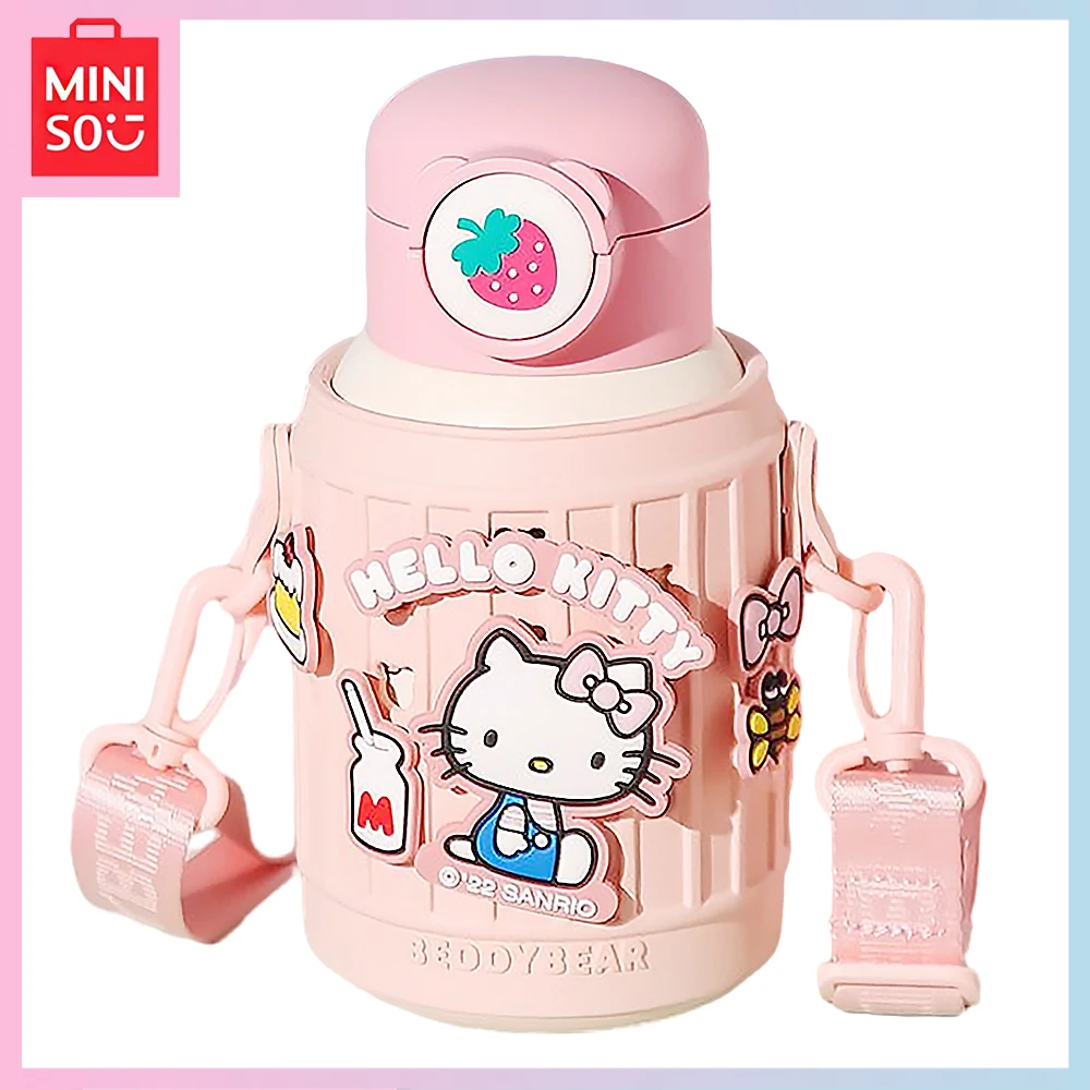 New Miniso Hello Kitty Kawaii Cartoon High Capacity Student with Rope Straw Portable 630ML Thermos Cup Girls Birthday Gift
New Miniso Hello Kitty Kawaii Cartoon High Capacity Student with Rope Straw Portable 630ML Thermos Cup Girls Birthday Gift