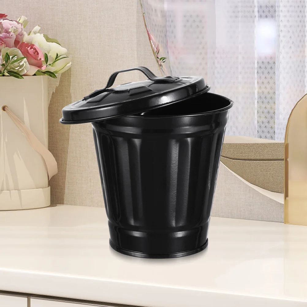 

Creative Trash Bin Home Garbage Can Decorative Small Wastebasket for Office Convenient Rubbish Bucket Shaped Trashcans
