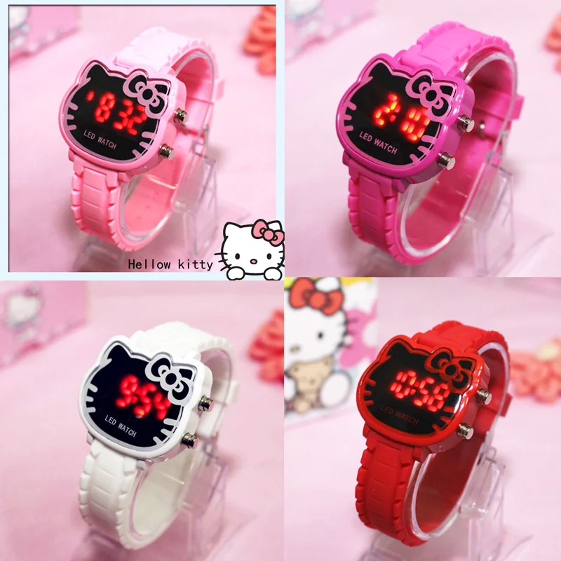 Kawaii Hello Kitty Led Watch Cartoon Sanrio Kitty Cat Watches Student Children Creativity Wrist Watches Cute Bracelet Girls Gift
Kawaii Hello Kitty Led Watch Cartoon Sanrio Kitty Cat Watches Student Children Creativity Wrist Watches Cute Bracelet Girls Gift
