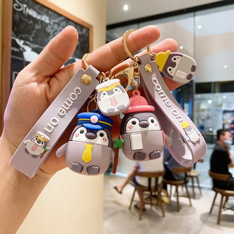 Koupen Chan Cartoon Key Chain Silicone Kawaii Figure Model Keychain Cute Penguin Pvc Key Ring Bag Pendant Ornament Accesorios
Koupen Chan Cartoon Key Chain Silicone Kawaii Figure Model Keychain Cute Penguin Pvc Key Ring Bag Pendant Ornament Accesorios