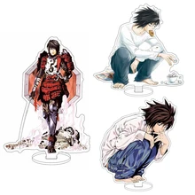 Anime Death note L Squatting Acrylic Stand Figure Model Plate Holder Cake Topper 15CM Home Show Model Desk Decor Fans Gifts