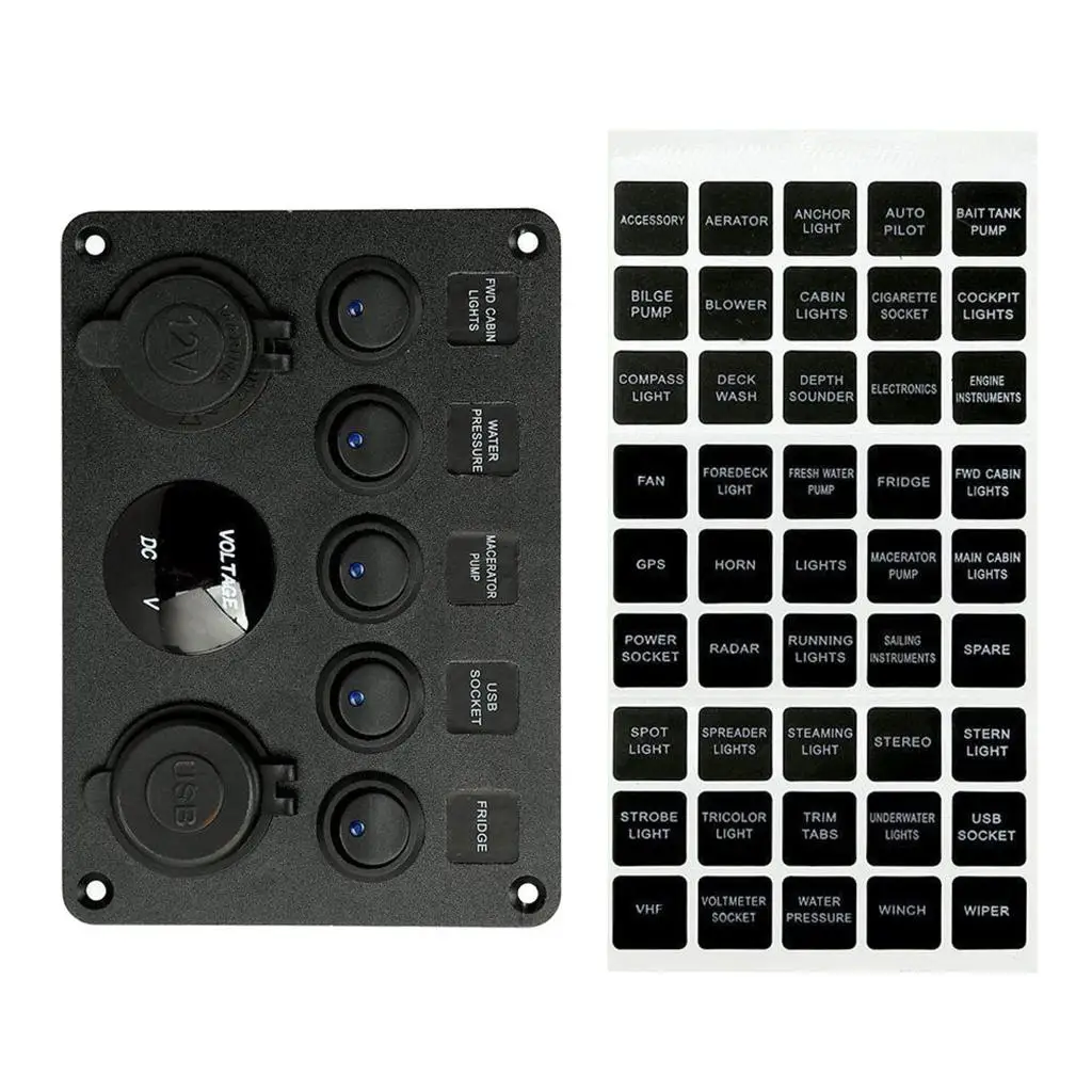 Переключатель ВКЛ./ВЫКЛ. 5 клавиш 2 USB 12 В/24 В панель для морского грузовика кемпинга
Переключатель ВКЛ./ВЫКЛ. 5 клавиш 2 USB 12 В/24 В панель для морского грузовика кемпинга