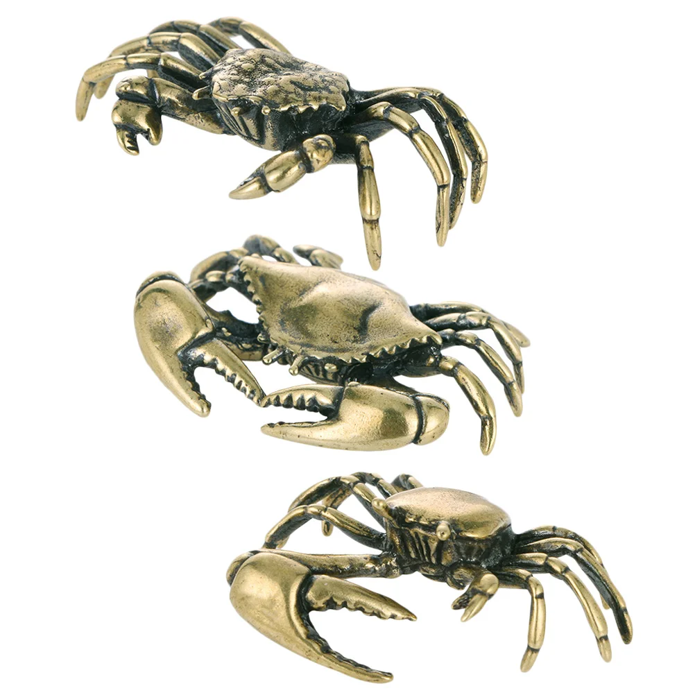 3 Pcs Vintage Home Decor Brass Animal Figurine Asian Crab Shui Bookshelf Tabletop Wealth Prosperity Statue Decorate
3 Pcs Vintage Home Decor Brass Animal Figurine Asian Crab Shui Bookshelf Tabletop Wealth Prosperity Statue Decorate