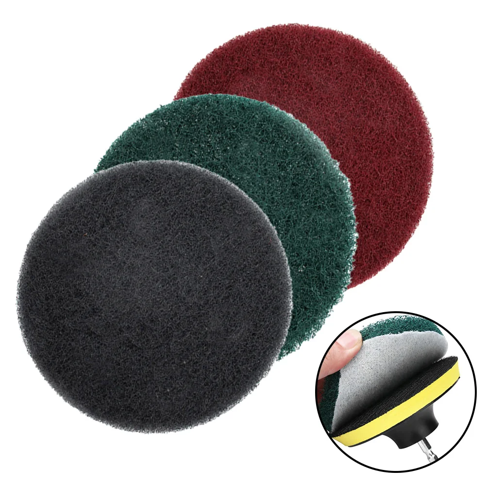 3 Pcs Industrial Scouring Pads 5Inch Cleaning Cloth Nylon Polishing Buffing Pad 240/400/800 Grit For Showers Bathtubs Cleaning
3 Pcs Industrial Scouring Pads 5Inch Cleaning Cloth Nylon Polishing Buffing Pad 240/400/800 Grit For Showers Bathtubs Cleaning