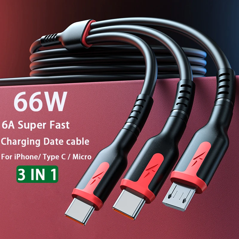 Fast Charging USB Type C Cable 5A 66W For Xiaomi Redmi Samsung Realme Phone Accessories For iPhone 3A Micro USB Spring Car Cable
Fast Charging USB Type C Cable 5A 66W For Xiaomi Redmi Samsung Realme Phone Accessories For iPhone 3A Micro USB Spring Car Cable