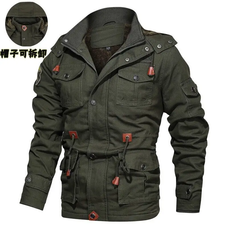 Winter Cotton-Padded Coat Men's Mid-Length Jacket Fleece-Lined Thickened Cotton Washed Casual Large Size Hooded Detachable Men
Winter Cotton-Padded Coat Men's Mid-Length Jacket Fleece-Lined Thickened Cotton Washed Casual Large Size Hooded Detachable Men