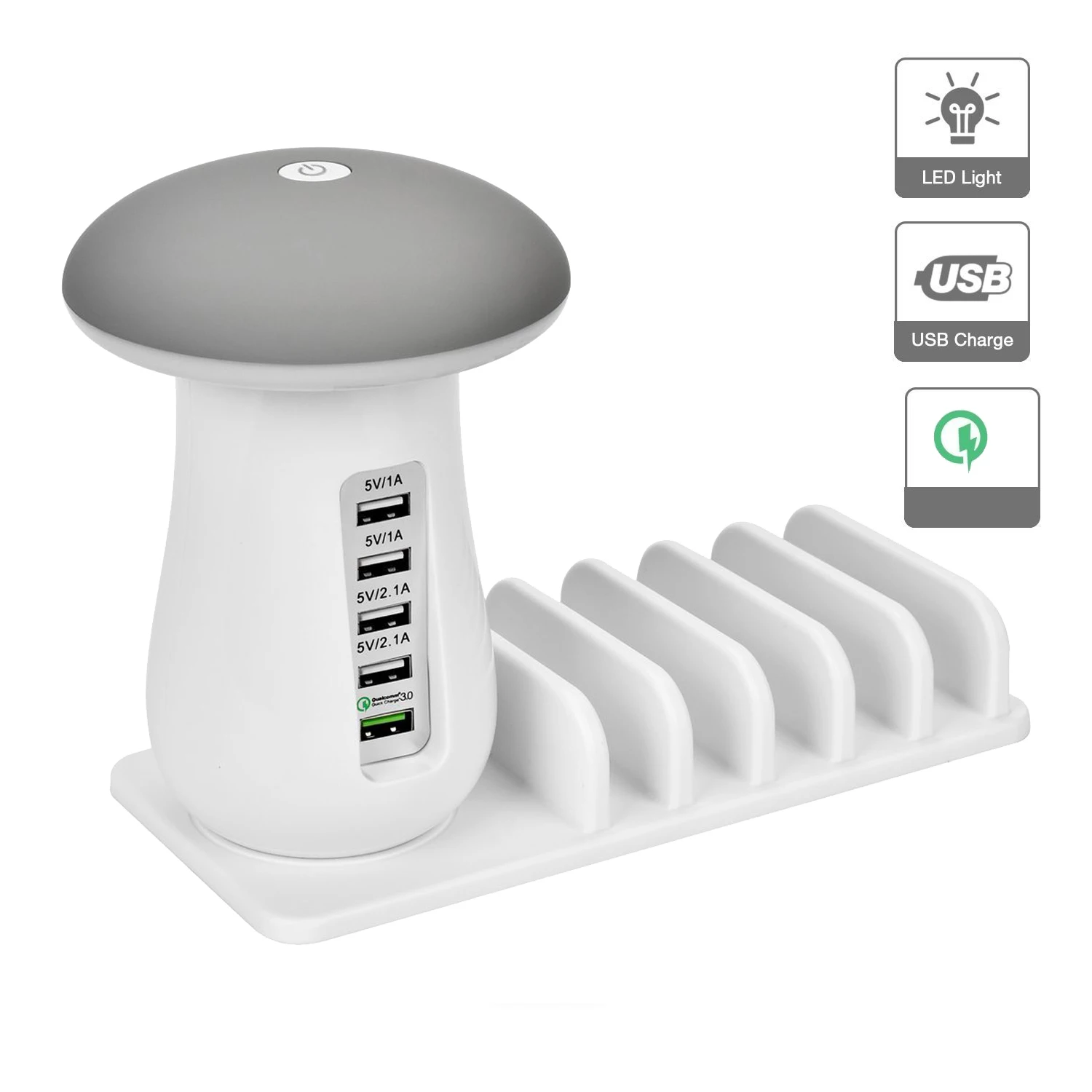 USB Charging Station 5 Port USB Quick Charger 3.0 Charging Station for Smartphones
USB Charging Station 5 Port USB Quick Charger 3.0 Charging Station for Smartphones