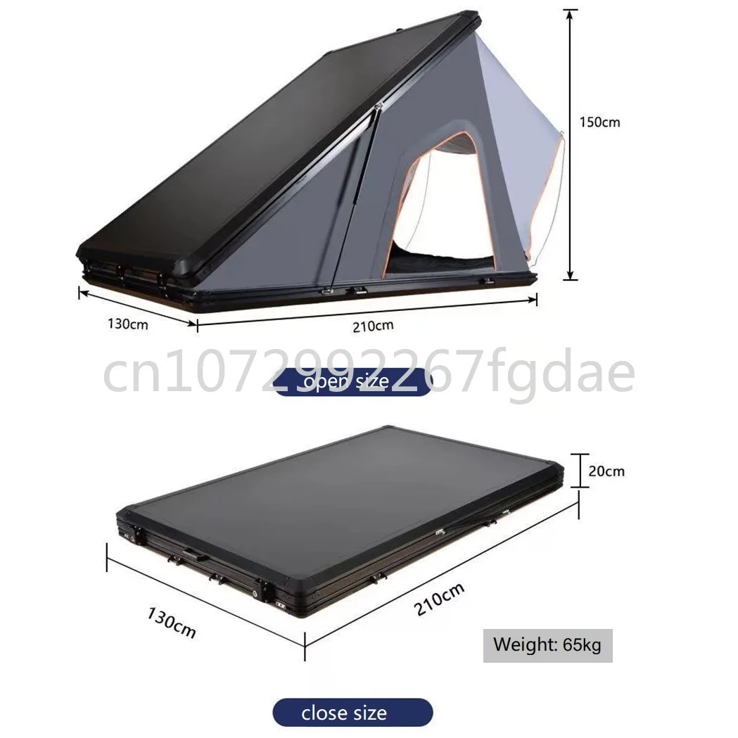Camping Aluminum 4-person Roof Tent Car Roof Tent Triangle Clam Shell Hard Shell Roof Tent
Camping Aluminum 4-person Roof Tent Car Roof Tent Triangle Clam Shell Hard Shell Roof Tent
