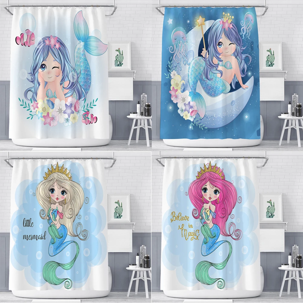 Занавеска для душа «русалка», висячая занавеска из полиэстера, с крючками, водонепроницаемая, украшение для ванной комнаты
Занавеска для душа «русалка», висячая занавеска из полиэстера, с крючками, водонепроницаемая, украшение для ванной комнаты