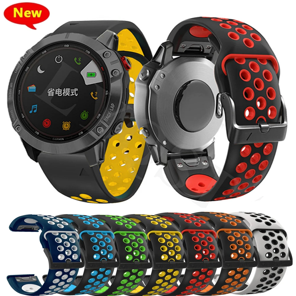 26mm 22mm smart watch strap for Garmin Fenix 7X 7 6X 6 6 Pro 5 5X 5 Plus 3 hr forerunner 935 945 quick release silicone strap 
26mm 22mm smart watch strap for Garmin Fenix 7X 7 6X 6 6 Pro 5 5X 5 Plus 3 hr forerunner 935 945 quick release silicone strap