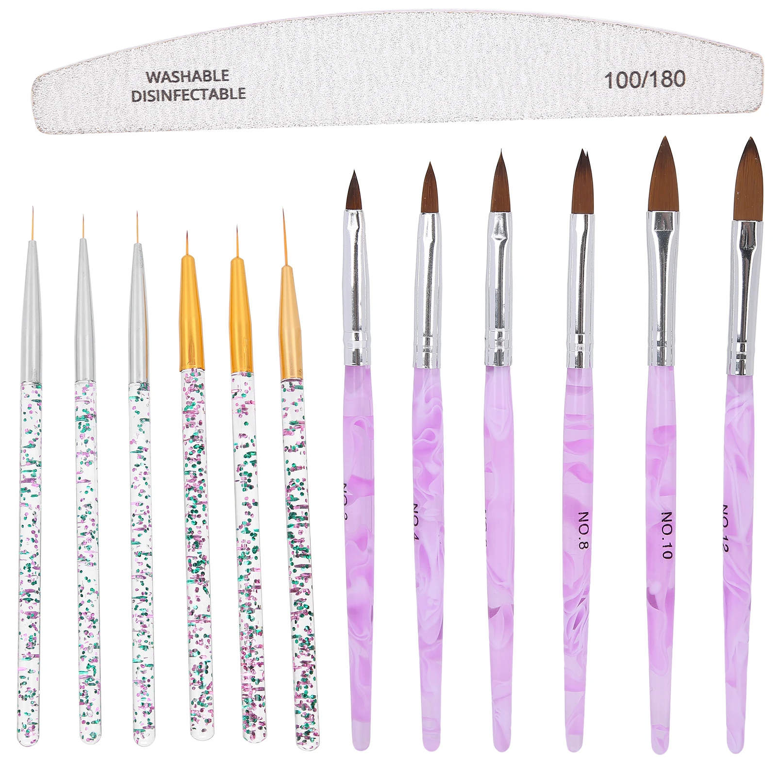 Professional Nail Art Liner Brush DIY Nail Drawing Painting Brush File Manicure Tool Set
Professional Nail Art Liner Brush DIY Nail Drawing Painting Brush File Manicure Tool Set