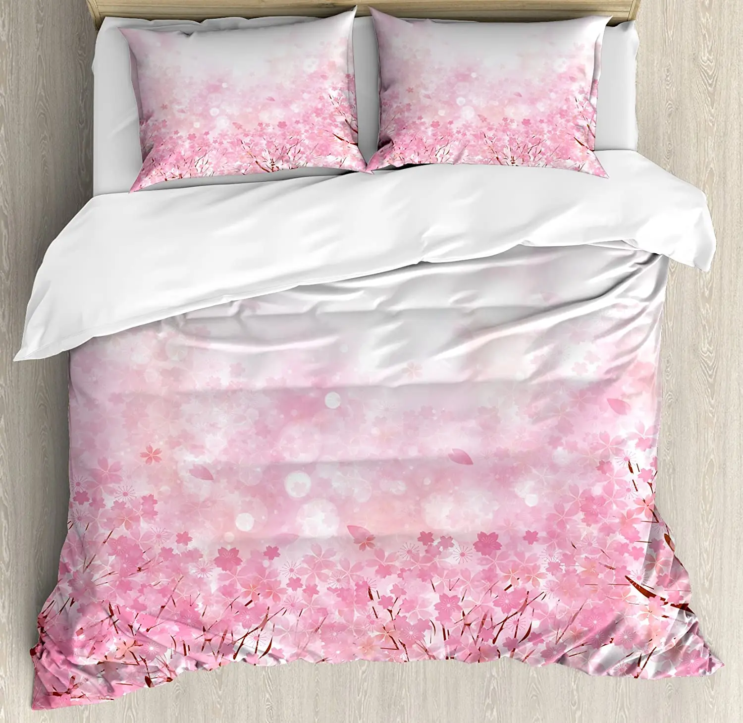 Pale Pink Bedding Set Comforter Duvet Cover Pillow Shams Japanese Cherry Blossom Sakura Tree with R Bedding Cover Double Bed Set
Pale Pink Bedding Set Comforter Duvet Cover Pillow Shams Japanese Cherry Blossom Sakura Tree with R Bedding Cover Double Bed Set