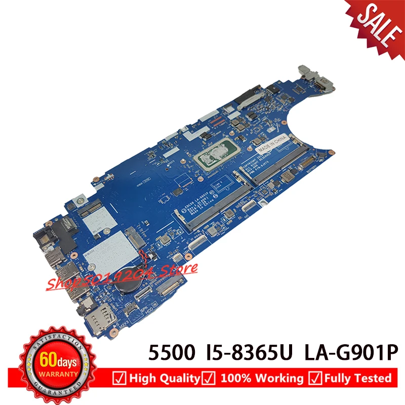 Материнская плата для ноутбука DELL 5500 с процессором SRF9Z I5-8365U LA-G901P 0J16NW J16NW
Материнская плата для ноутбука DELL 5500 с процессором SRF9Z I5-8365U LA-G901P 0J16NW J16NW